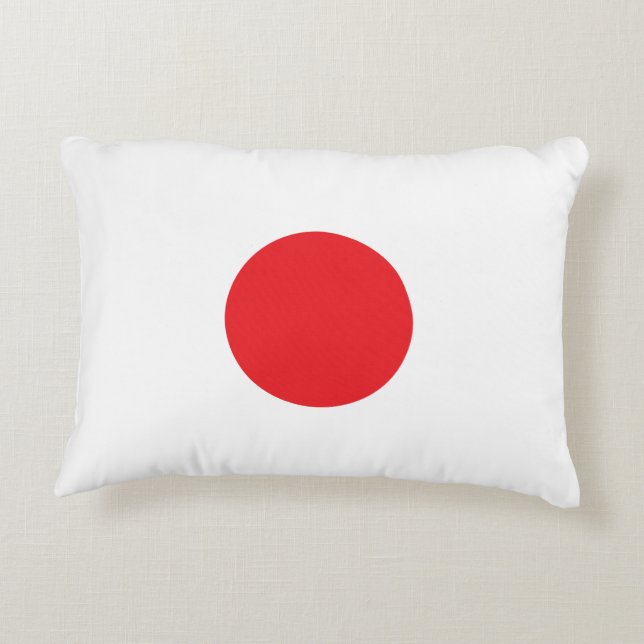 Cojín Decorativo Elegant Japan Flag Inspired Minimal (Reverso)