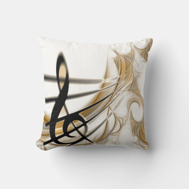 Cojín Decorativo Elegant Musical Note Ceramic Cushion (Anverso)