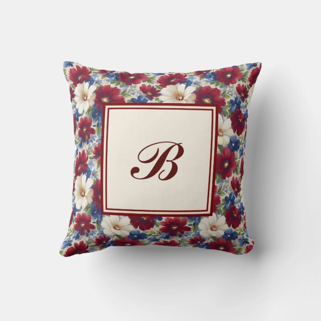 Cojín Decorativo Elegant Personalized Stylish Romantic Floral Chic (Reverso)