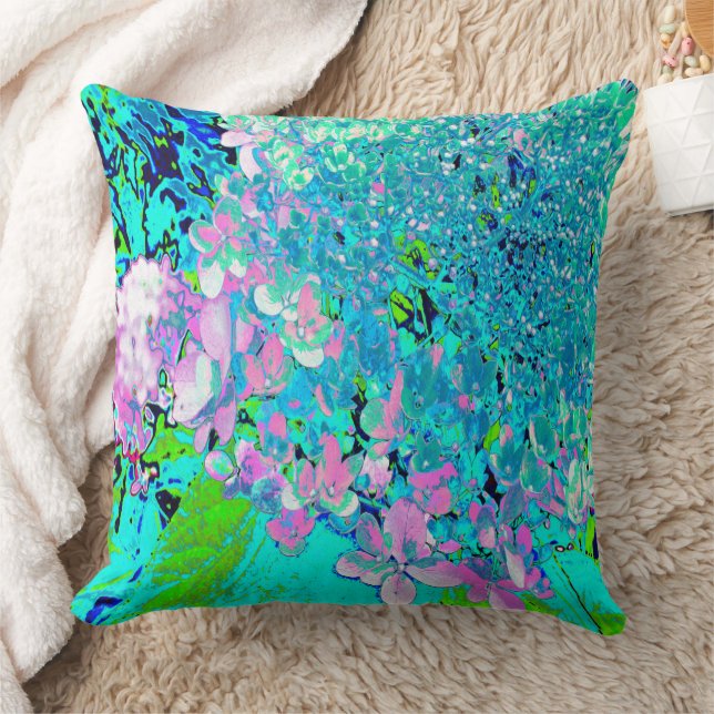 Cojín Decorativo Elegant Pink and Blue Limelight Hydrangea (Manta)