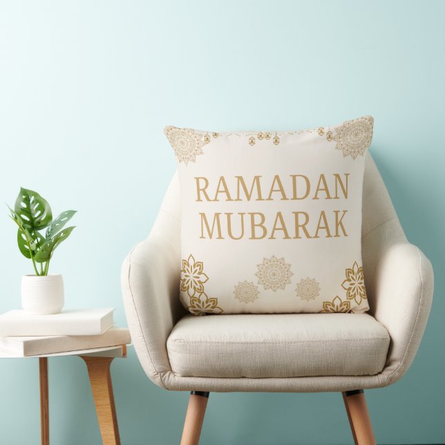 Cojín Decorativo Elegant Ramadan Mubarak Throw Pillow (Silla)