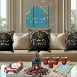 Cojín Decorativo Elegant Ramadan Mubarak Throw Pillow