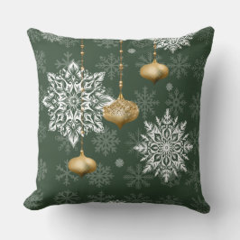 Cojín Decorativo Elegant Snowflake Holiday Accent 