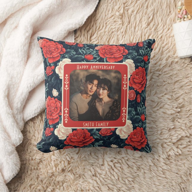 Cojín Decorativo Elegant Spouse Golden Anniversary  Throw Pillow  (Manta)