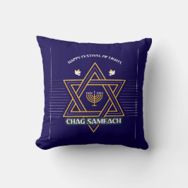 Cojín Decorativo Elegant Star of David Hanukkah Pillow