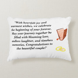 Cojín Decorativo Elegant Wedding Card – Chic Black Heels with Pink 