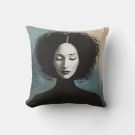 Cojín Decorativo Elegant Woman Portrait Modern Art