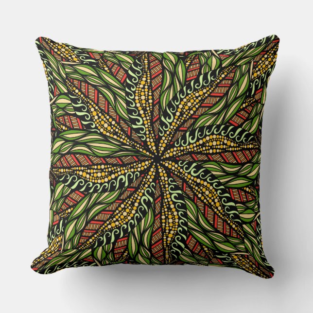 Cojín Decorativo Elegante Abstracto Naturaleza Diseño Pilar (Anverso)