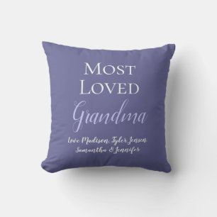 Cojín Decorativo Elegante abuela morada más querida personalizada