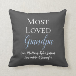 Cojín Decorativo Elegante abuelo Gris más querido personalizado