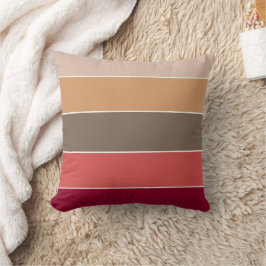 Cojín Decorativo Elegante Acogedor Coral Camello Marrón Patrón de R