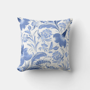 Cojín Decorativo Elegante acuarela estampado floral