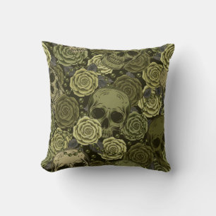Cojín Decorativo Elegante acuarela estampado floral