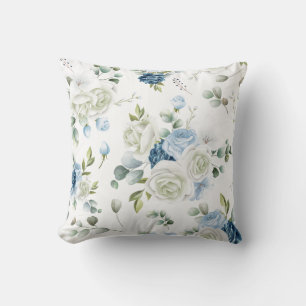 Cojín Decorativo Elegante acuarela estampado floral