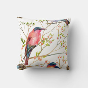 Cojín Decorativo Elegante acuarela estampado floral