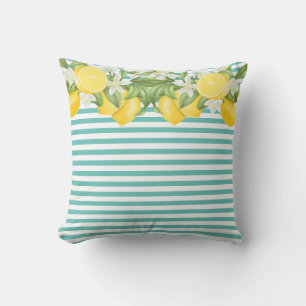 Cojín Decorativo Elegante acuarela Lemons Lumbar Pillow