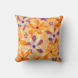 Cojín Decorativo Elegante acuarela Pluma Pastel Floral