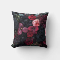 Elegante Arreglo Floral Oscuro Con Rosas