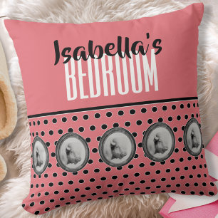 Cojín Decorativo Elegante arte animal Personalizado rosado