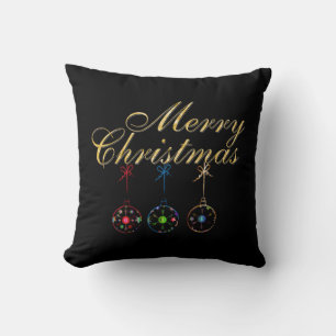Cojín Decorativo Elegante arte de copo de nieve de Navidad