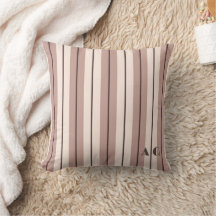 Elegante Beige Taupe Brown Stripes Personalizado M