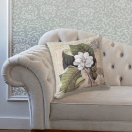 Cojín Decorativo Elegante Belle Magnolia Blossom del Sur