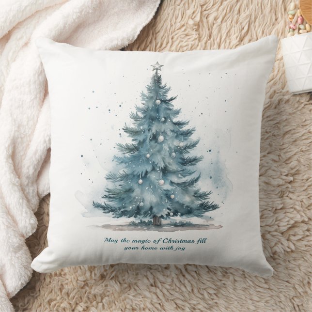 Cojín Decorativo Elegante Blue and Silver Winter Wonderland (Manta)