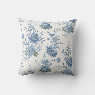 Cojín Decorativo Elegante Chinoiserie Blue Toile