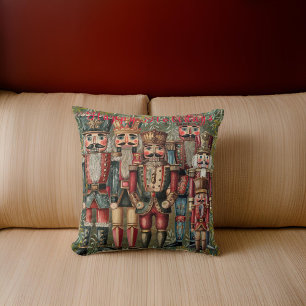 Cojín Decorativo Elegante Clan Nutcracker Felices Fiestas