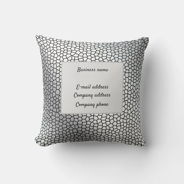 Cojín Decorativo Elegante cuero de vidrio manchado (Anverso)