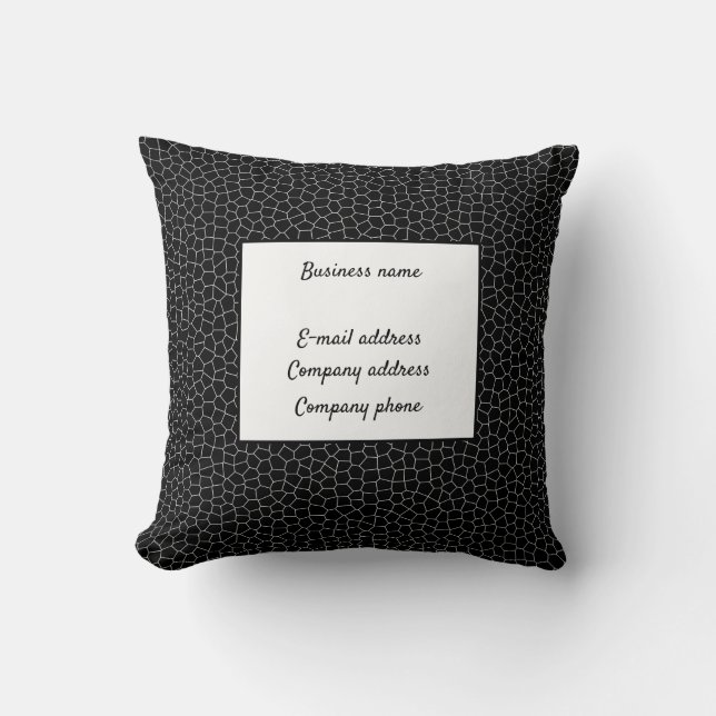 Cojín Decorativo Elegante cuero de vidrio manchado (Anverso)