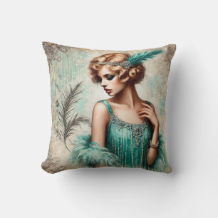 Cojín Decorativo Elegante dama de parachoques con vestimenta turque