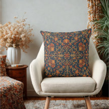 Elegante Damasco barroco vintage floral cálido