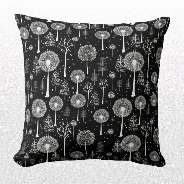 Cojín Decorativo Elegante Dandelion y árbol de Navidad (Subido por el creador)