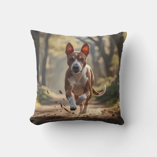 Cojín decorativo elegante de Basenji (Anverso)
