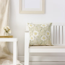 Cojín decorativo elegante de flores