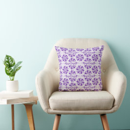 Cojín decorativo elegante de flores modernas