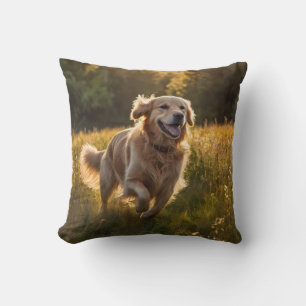 Cojín decorativo elegante de Golden Retriever