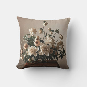 Cojín Decorativo Elegante, de inspiración vintage, floral suave y d