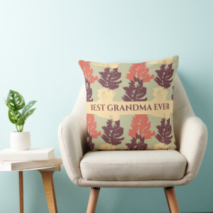 Cojín decorativo elegante de la mejor abuela de la