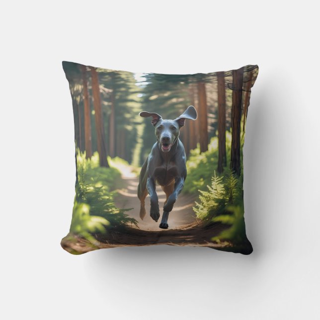 Cojín decorativo elegante de Weimaraner (Anverso)