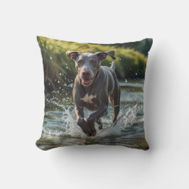 Cojín decorativo elegante de Weimaraner