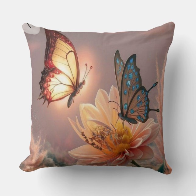 Cojín Decorativo Elegante decoración floral casera (Anverso)