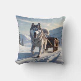 Cojín decorativo elegante del Husky Siberiano