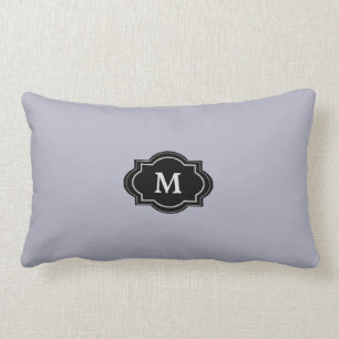 Cojín decorativo elegante del monograma moderno