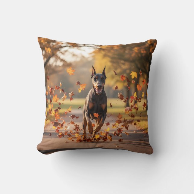 Cojín decorativo elegante Doberman Pinscher (Anverso)