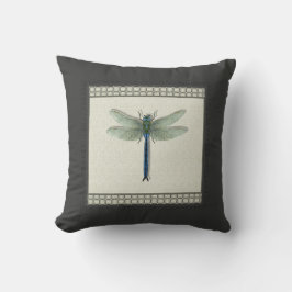 Cojín Decorativo Elegante Dragonfly azul