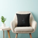 Cojín Decorativo Elegante Editable Cualquier Dos Iniciales De Estil<br><div class="desc">Diseño de tipografía moderno y elegante,  ¡edite como quieras!</div>
