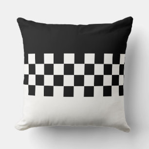 Cojín Decorativo Elegante Estilo Negro y Blanco
