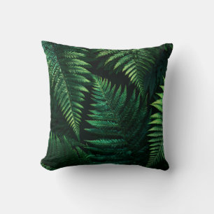Cojín Decorativo Elegante Estilo Verde Botánico Cabaña Hojas